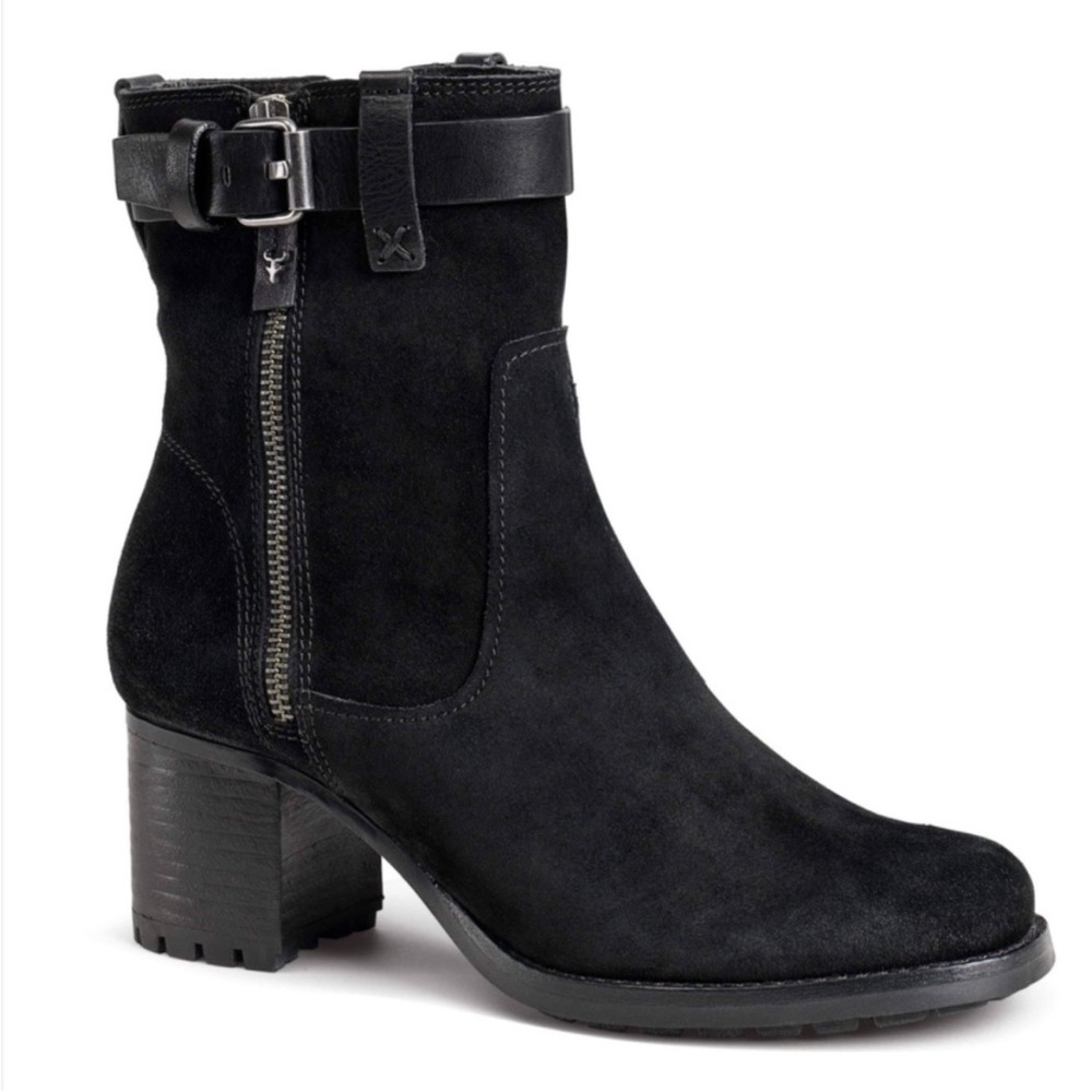 Trask Booties (2 pair) black and taupe